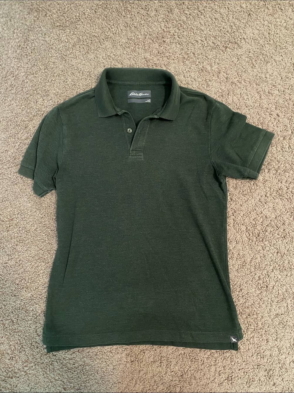 Eddie Bauer Men's Forest Green Polo Size Small